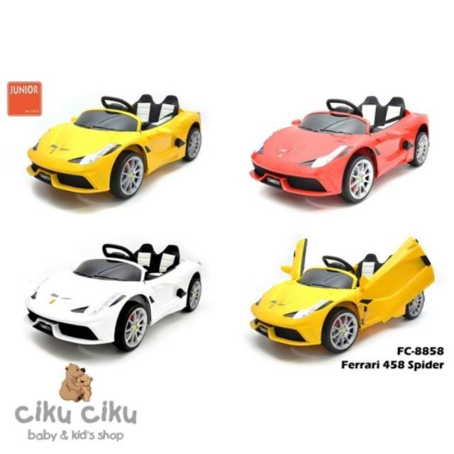 Mobil Mainan Aki Ferrari 458 Spider mobil aki mainan anak