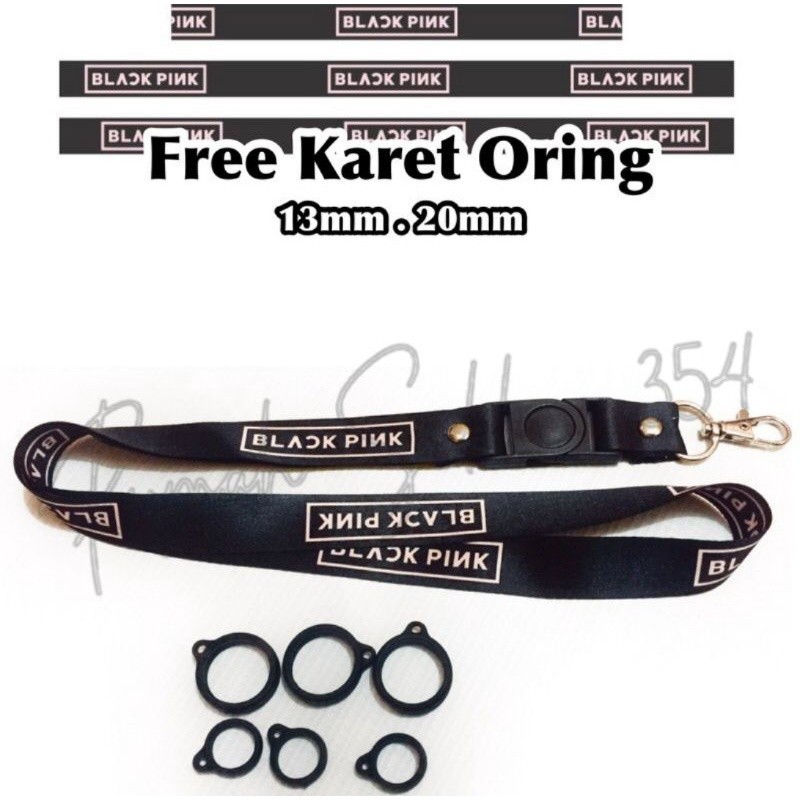 

lanyard BLACKPINK / gantungan kunci band BLACK PINK KPop / tali lanyard gantungan leher name tag kartu nama id card / pods
