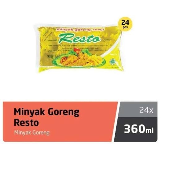 Minyak Goreng Resto 360ml 1 Dus 24 pcs / Minyak Goreng 1 Dus Termurah Promo