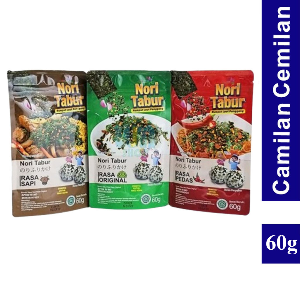 

Nori Tabur Rumput Laut Panggang Sapi Seafood Bbq Pedas HALAL 60 gr