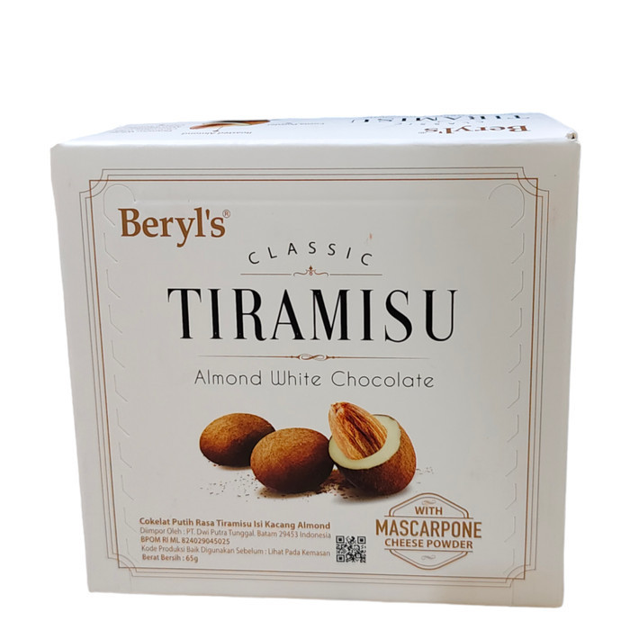 Beryl's Tiramisu Chocolate /Berlys Tiramisu 65 g/ Coklat Berlys - almond white