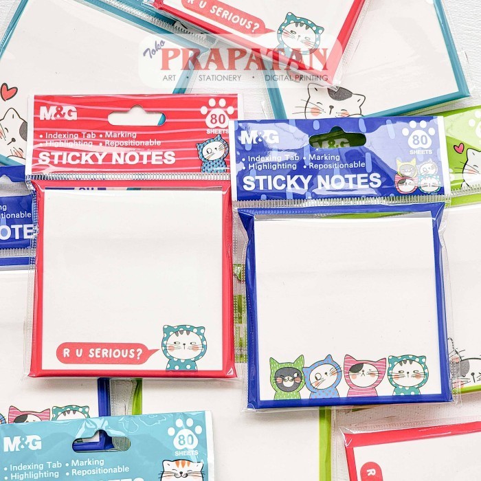 

M&G So Many Cats Sticky Notes YS-377 | Notes Memo Tempel - RED -YY41