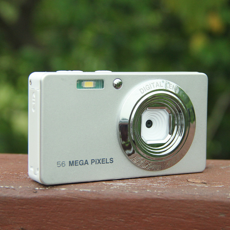Kamera Digital CMOS Ukuran Kartu Kustom Putih Retro Kamera Perekam Video 56MP 4K untuk Pemula