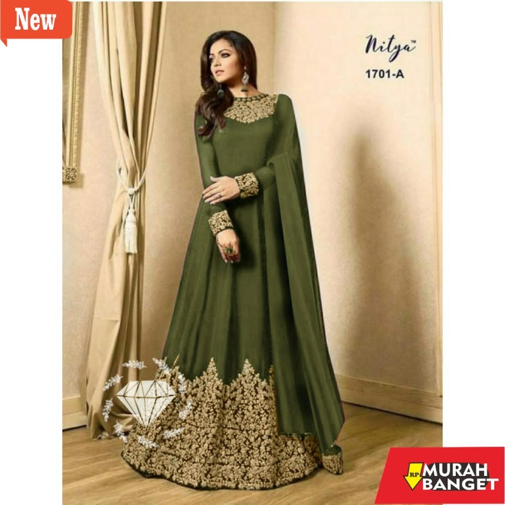 BAJU TIMUR TENGAH UNTUK LEBARAN- DRASHTI DHAMI MAXY MAXI INDIA BORDIR ASLI MAXI INDIA MEWAH AG