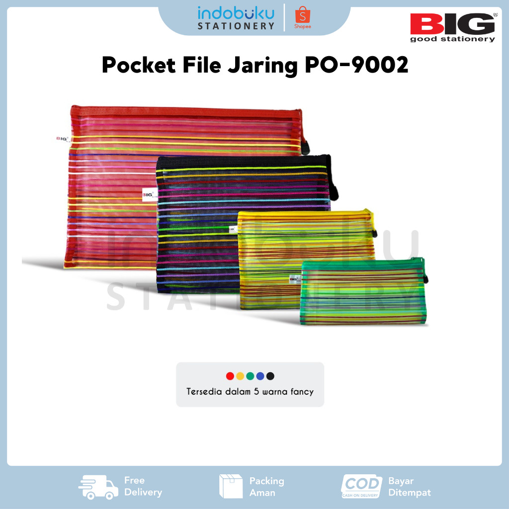 

Pocket File BIG PO-9002 Zipper Folder File Jaring PO-9002