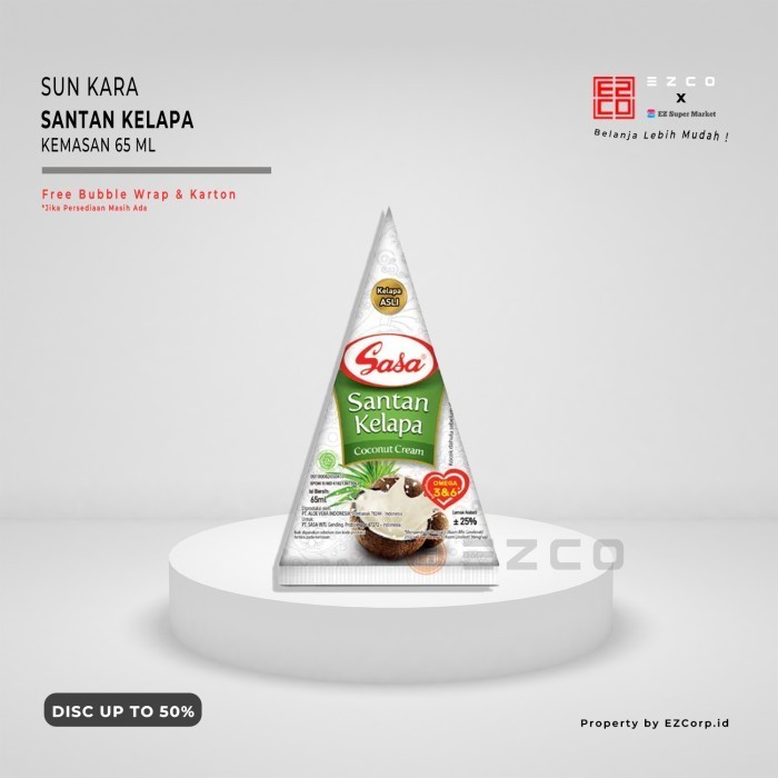 

SASA SANTAN KELAPA KEMASAN 65 ML