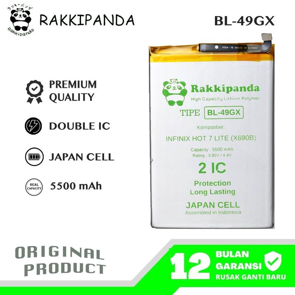 [ RAKIPANDA BL49GX ]- BATTERY RakkiPanda - BL-49GX Infinix Hot 7 Lite X690B/Hot 11s NFC X6812B/Note 