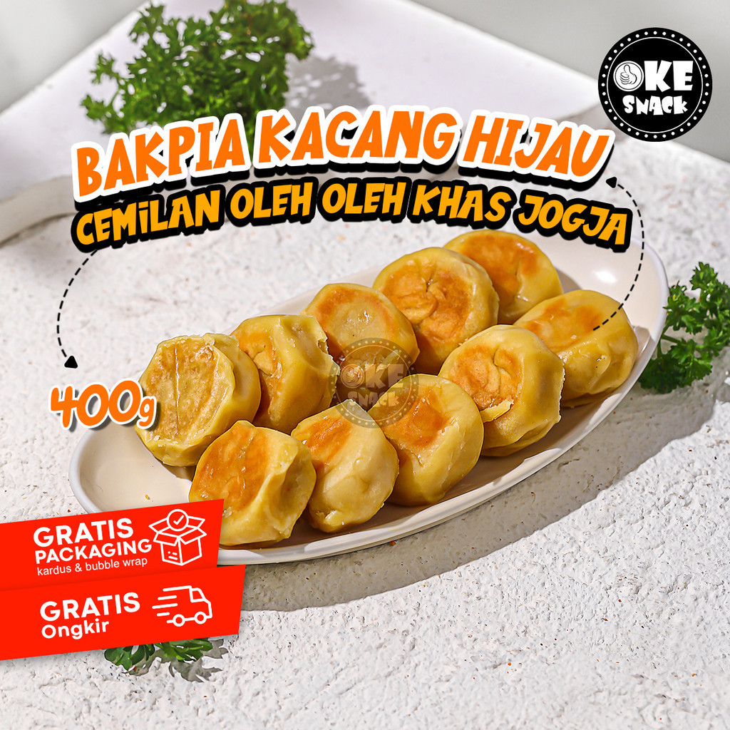

Oke Snack Bakpia Kacang Hijau Kue Khas Jogja
