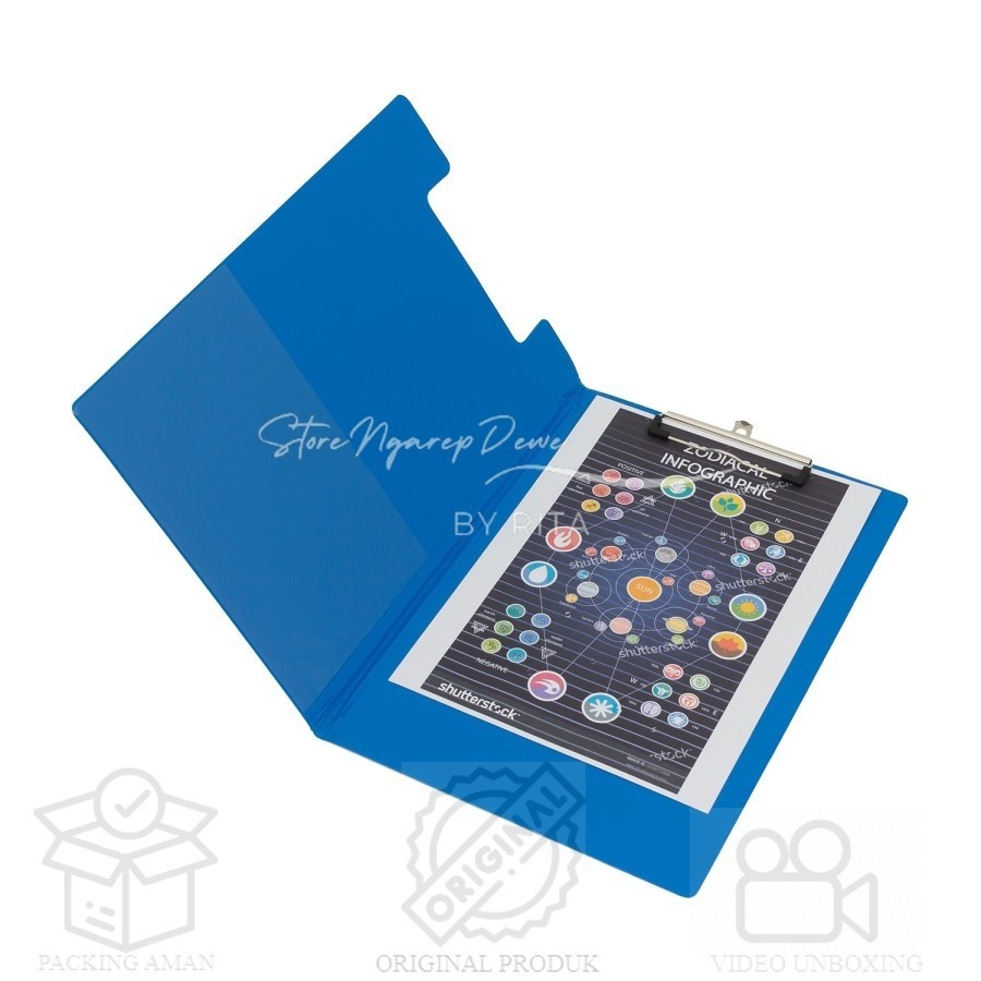 

Bantex Clipboard With Cover Folio Cobalt Blue #4211 11 barang original seperti gambar