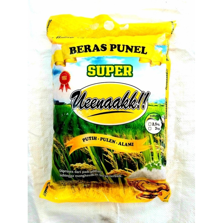 

BERAS UENAK 3kg / BERAS ZAKAT / BERAS CAP UENAK / BERAS 3KG
