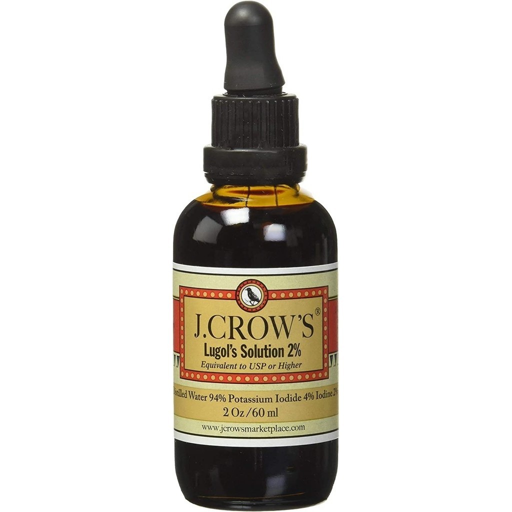 J.Crow's Lugol Iodine Solution Potassium Iodide 4% + Iodine 2% | 60ml