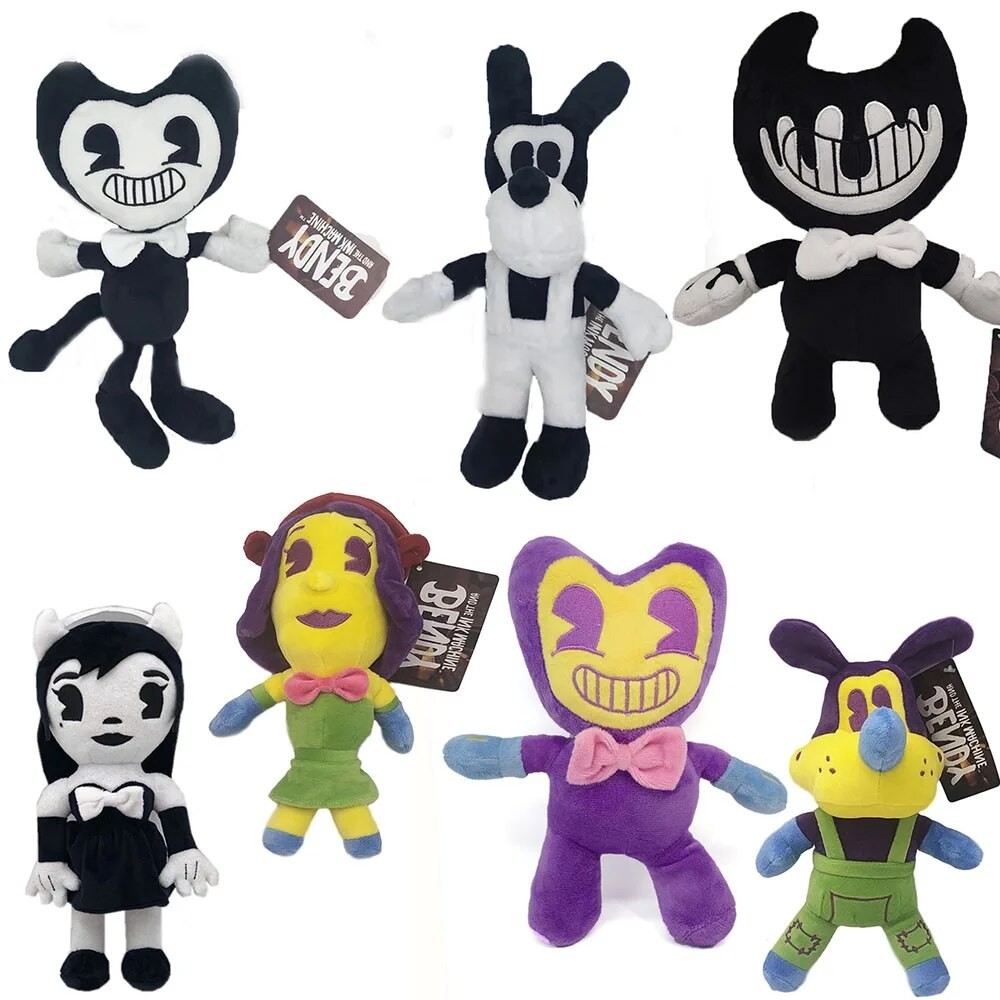 New  Bendy Doll And The Plush Ink Machine Toys Stuffed Halloween Thriller Game Plush Toy Plush Doll 