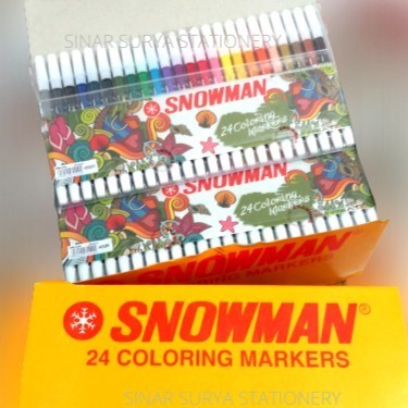 

Spidol Snowman 24 Warna PW-24A / SET