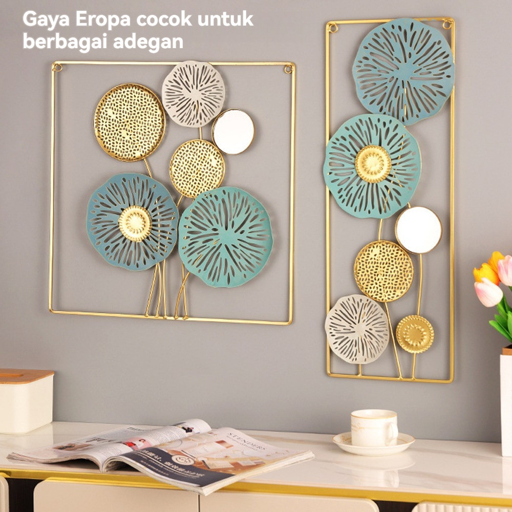 Dinding Mewah Dinding Kreatif Gaya Modern Hiasan Dinding TV Ruang Makan Tidur Cahaya Besi Dinding El