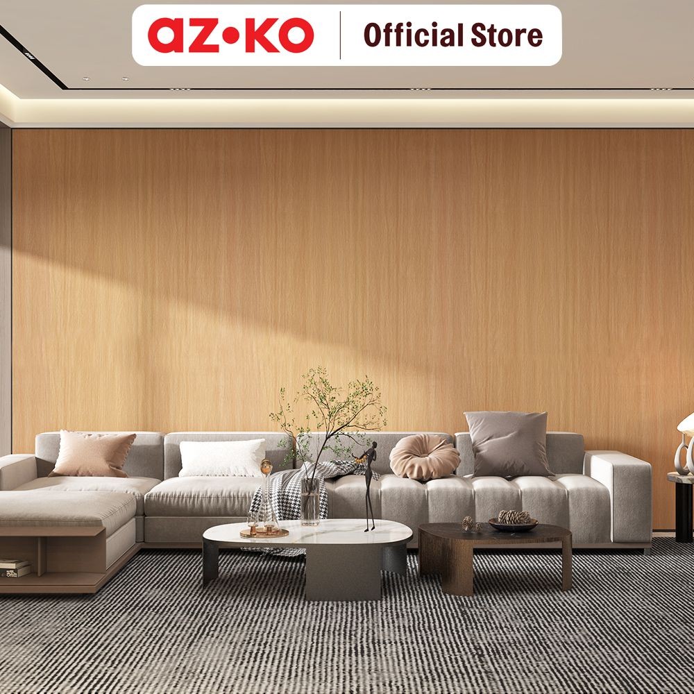AZKO Forhom 60X300 cm Panel Dinding Roll Motif Kayu - Oak Wallpanel Pelapis Dinding Interior Dinding