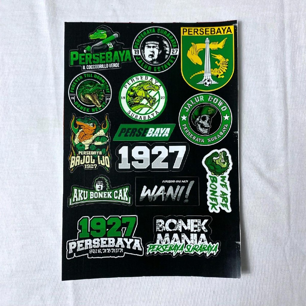 

Stiker Persebaya 1927 Isi 14 Pcs - Stiker Anti Cocok - Hiasan Helm - Motor