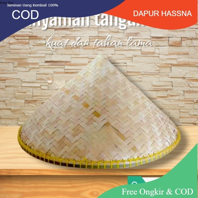 TUDUNG CETOK BAMBU CAPING ANYAMAN BAMBU TOPI PETANI BAMBU