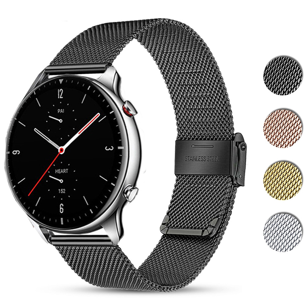 Stainless Steel Strap For Xiaomi Huami Amazfit GTR 2E/GTR 47MM Smart Watch Band Quick Release Wristb