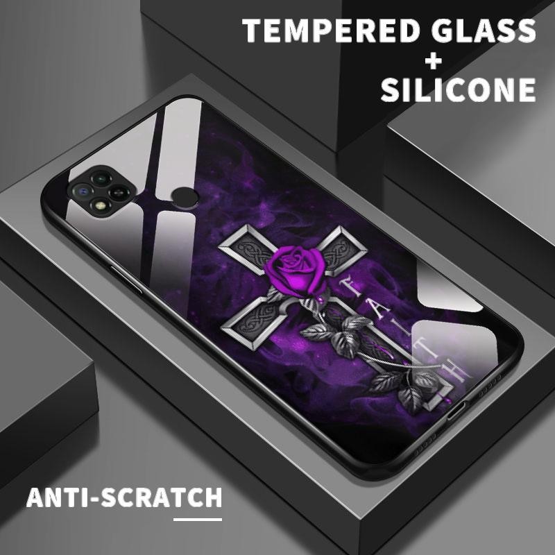 Glass Case For Redmi 9C 9C NFC 5 Plus 6A 7 8 8A 9 Activ 9 9 Prime 9A 9AT 9A Sport 9i 9i Sport 9T 9 P