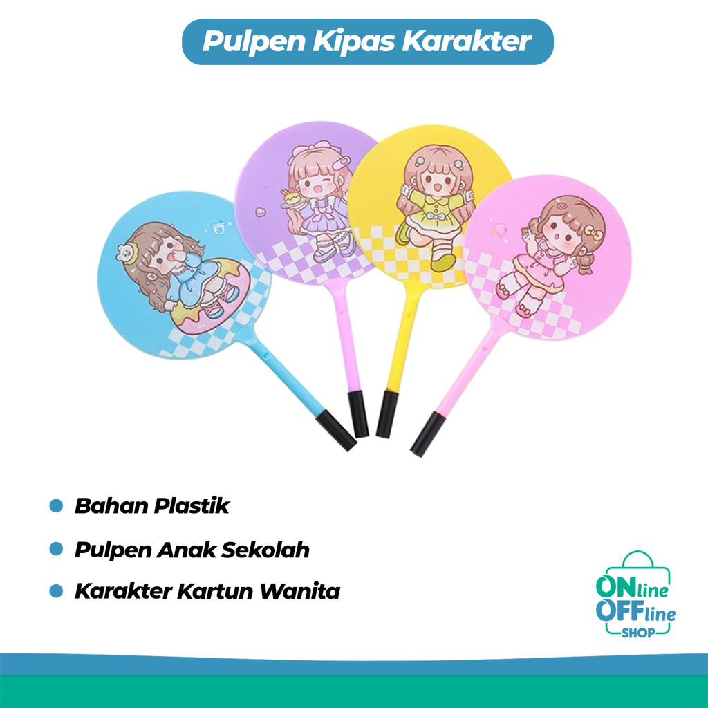 

Pulpen Kipas Mini Bulat Karakter Kartun Wanita Cantik Pulpen Sekolah Kantor 1196