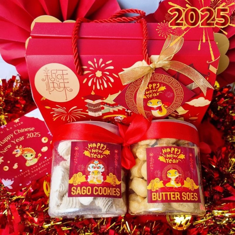 

Souvenir Kado Anniversary Hampers Lebaran Idul Fitri Ramadhan Murah / Hampers Imlek CNY / Hampers Imlek Kue Kering / Kado Imlek Tahun Ular ( FU )