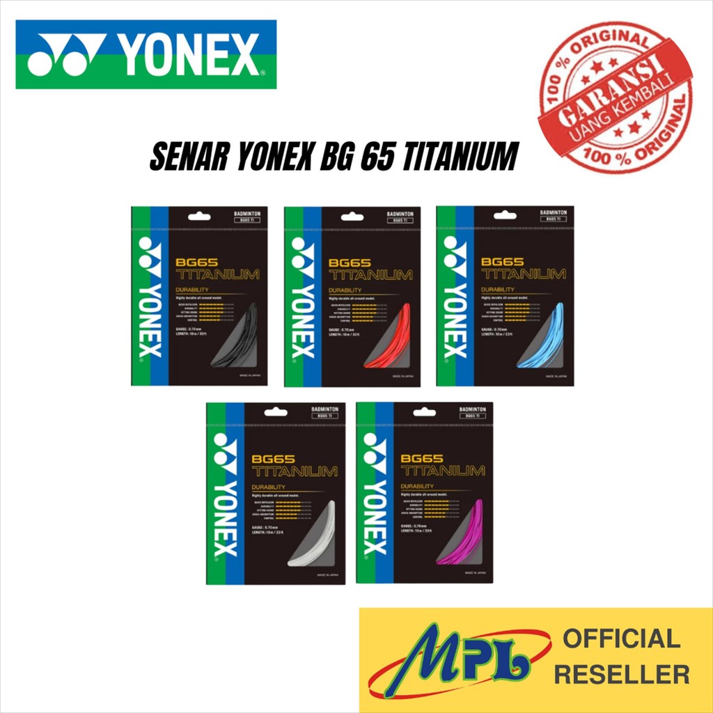 SENAR/SENAR BADMINTON YONEX BG 65 TITANIUM