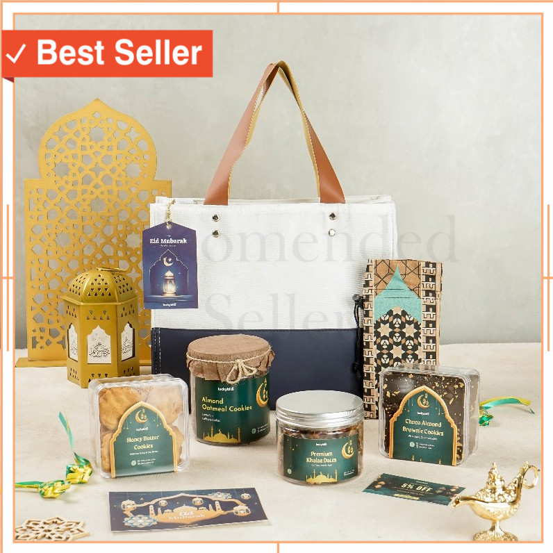 

Hadiah Lebaran Hampers Keren Unik Lucu Murah /Hampers Lebaran Idul Fitri / Parcel Lebaran - PREMIUM CANVAS BAG - SET AFIYA - LUCKYBITE