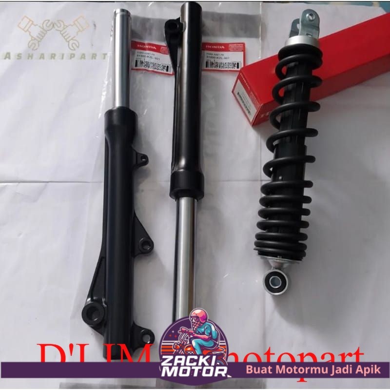 SHOCK DEPAN HONDA BEAT FI, SCOOPY FI + TABUNG SHOCK DEPAN BEST FI, SCOOPY FI PAKET HEMAT AS SHOCK HO