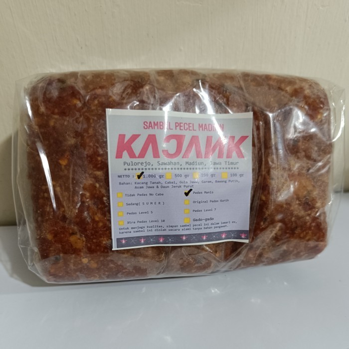 

[Dijual]Sambal Bumbu Pecel Madiun 1kg ( sangrai ) - TDK PDS NOCABETerlaris