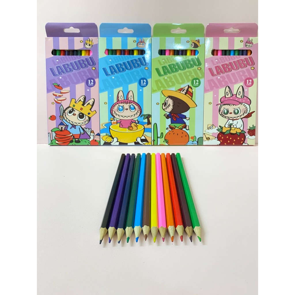 

Pensil Warna Set Mewarnai Karakter Labubu isi 12 set
