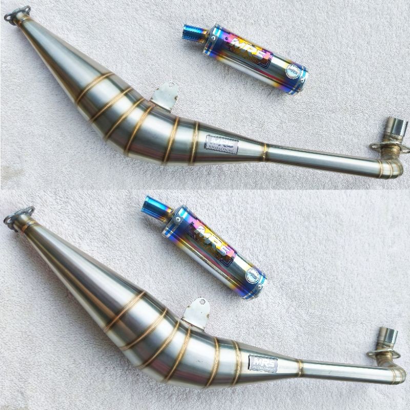 KNALPOT Fizr/Force1/Fiz BM POWER KOLONG SAMPING V3 Stainless MRS Racing Exhaust