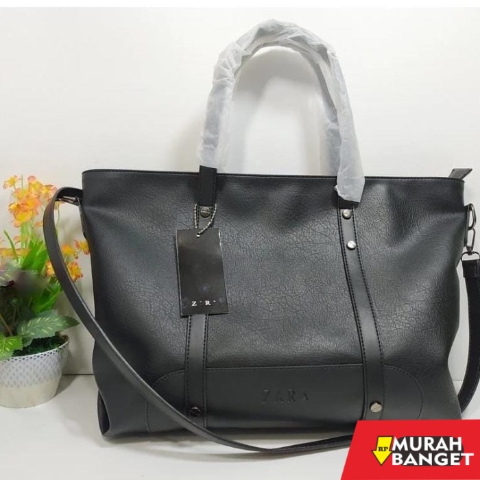 tas selempang wanita simple elegan GUDANG TAS - TOTE wanita import selempang ZAR4 coklat tas besar -