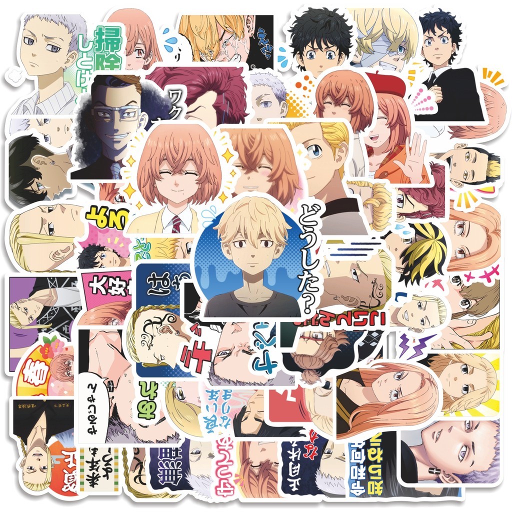 

COD 50 Pcs Stiker Anime Tokyo Revengers V3 Lucu Anti Air Untuk Dekorasi Notebook Sepeda Skateboard Handphone