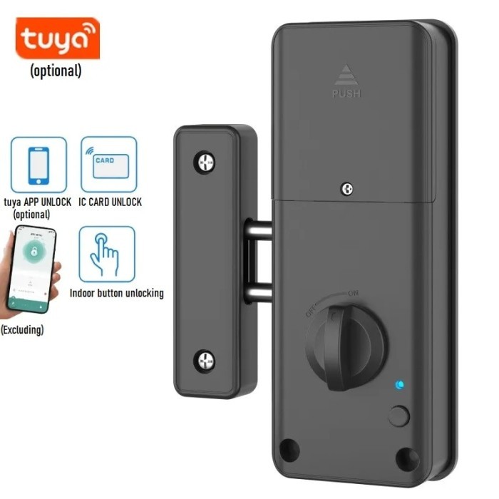 

BM Tuya Smart Invisible Door Lock with Punch Free Wood Door Loc