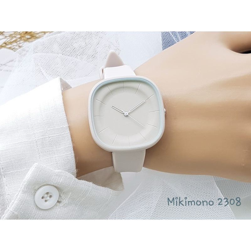 ( Best Seller ) Jam Tangan Wanita MIKIMONO 2308 Original Rubber Tali Karet -Bisa Cod