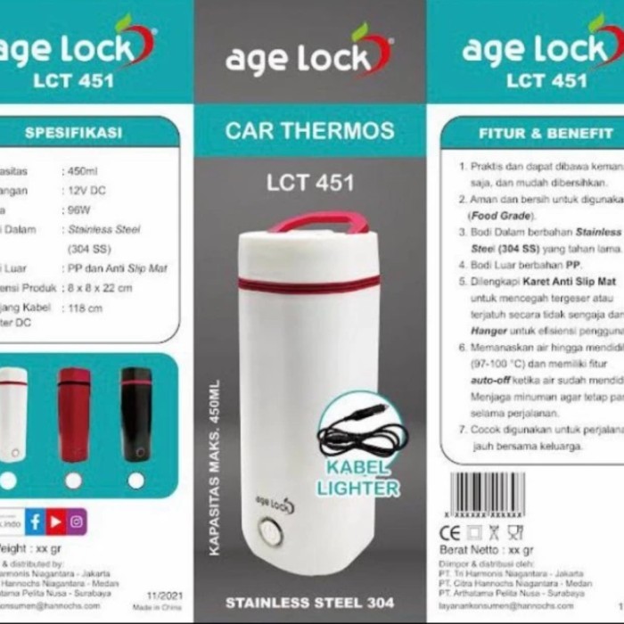 Agelock Car Thermos LCT451 / Termos Air Mobil