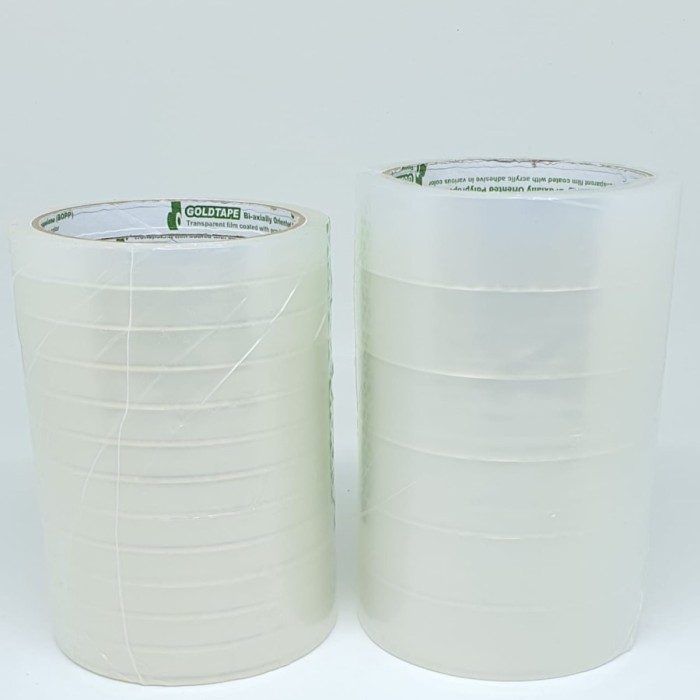 

Goldtape Selotip / Isolasi/lakban Goldtape 1 inch / 1/2 inch x 72 y