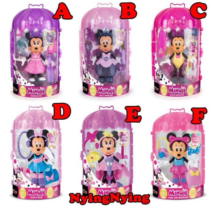Collection Kids Disney Original Mickey Mouse House Minnie Dress Up Doll Toy Termurah