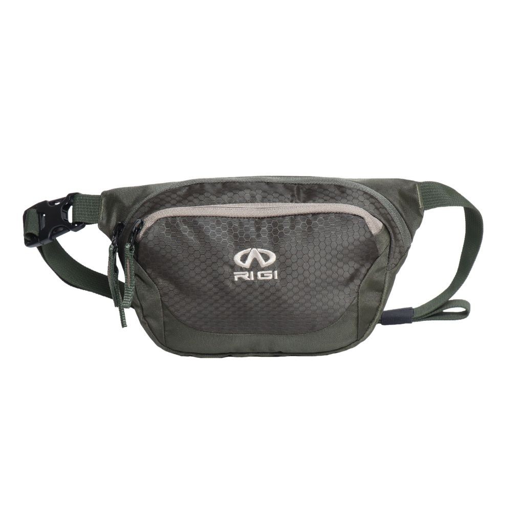 RIGI Tas Pinggang / Waist Bag / Crossbody Bag Pria Keren Kekinian Hazel