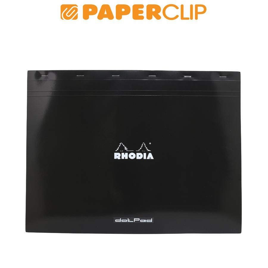 

NOTEPAD RHODIA N38 HEAD STAPLED BLACK A3+ DOT GRID 38559C