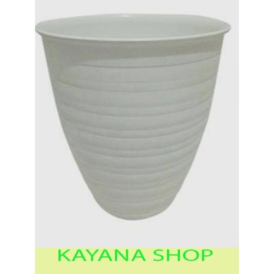 pot kumbang SA tirus 10cm putih