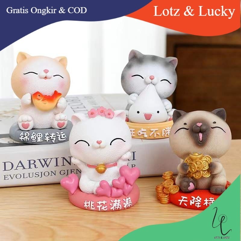 520. W-PAJANGAN LUCU KECIL / PAJANGAN ANIMAL / PAJANGAN KUCING / PAJANGAN BEBEK KUNING / FIGURE HARI