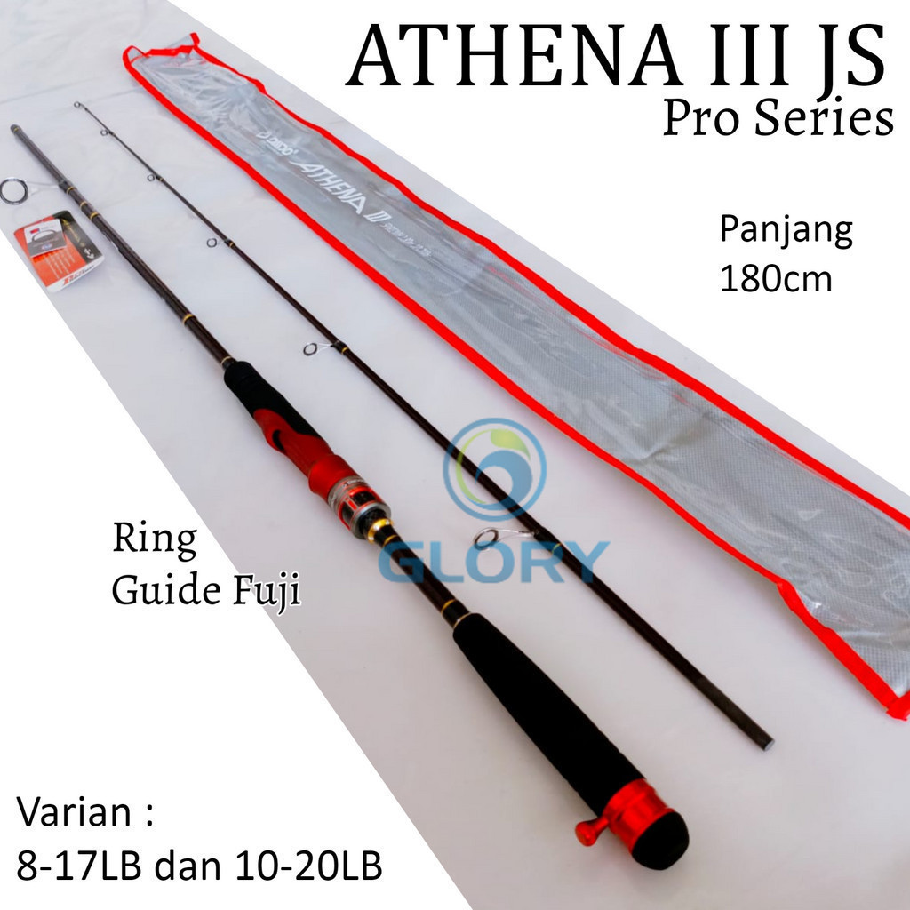 Daido Athena Iii 3 Pro Series 165cm 180cm 6-14lb 8-17lb 10-20lb Joran Casting Action Medium Bahan Ca