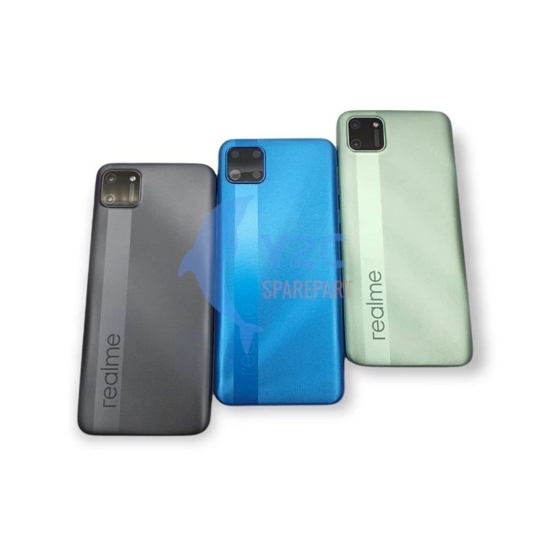( RM) Backdoor Tutup Belakang Housing HP Realme C11 RMX2185 Bekdor Back Cover Casing Kesing Rilmi