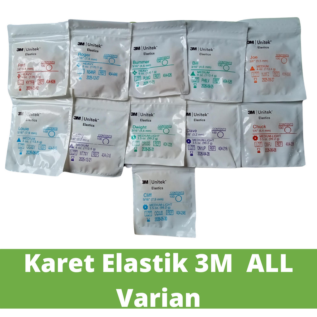Karet Elastik 3M  ALL Varian Karet Behel Elastic Band