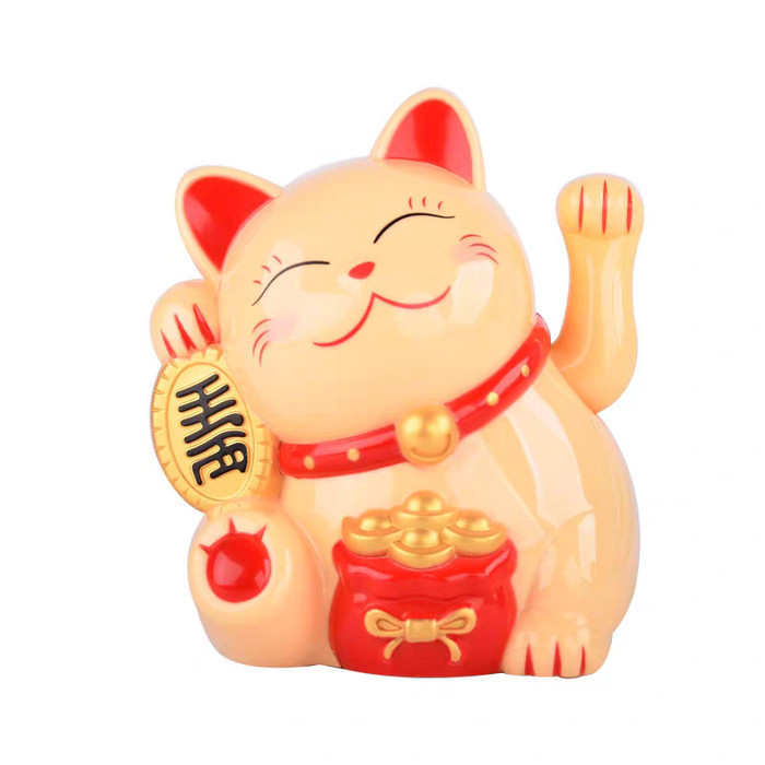 

Kucing Maneki Besar Tangan Goyang Dekor Souvenir Imlek Murah Grosir - KK-968 KUNING