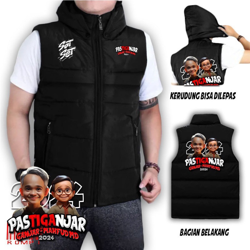 JAKET ROMPI SAT SET GANJAR / RELAWAN GANJAR / JAKET GANJAR MAHFUD / GANJAR PRESIDEN INDONESIA