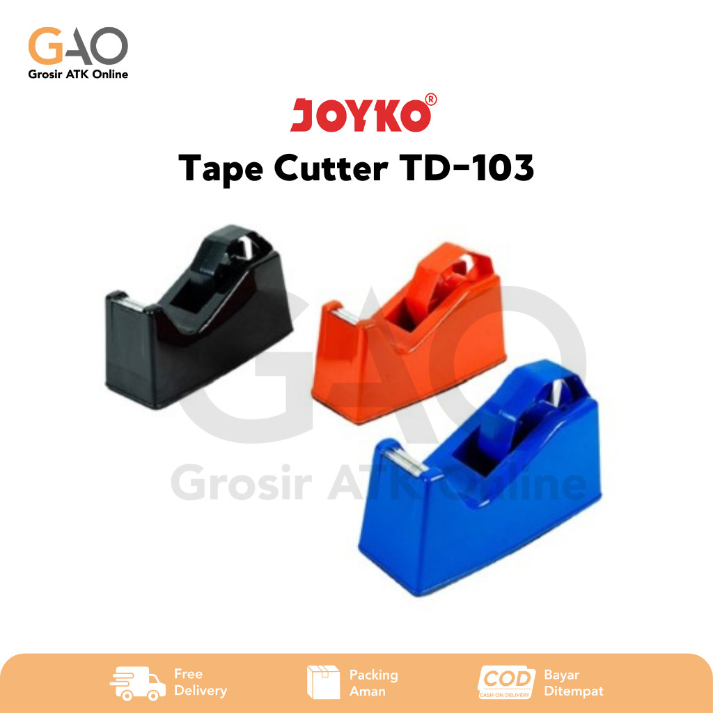 

Tape Cutter Joyko Pemotong Pita Perekat (Dual Core)Joyko TD-103