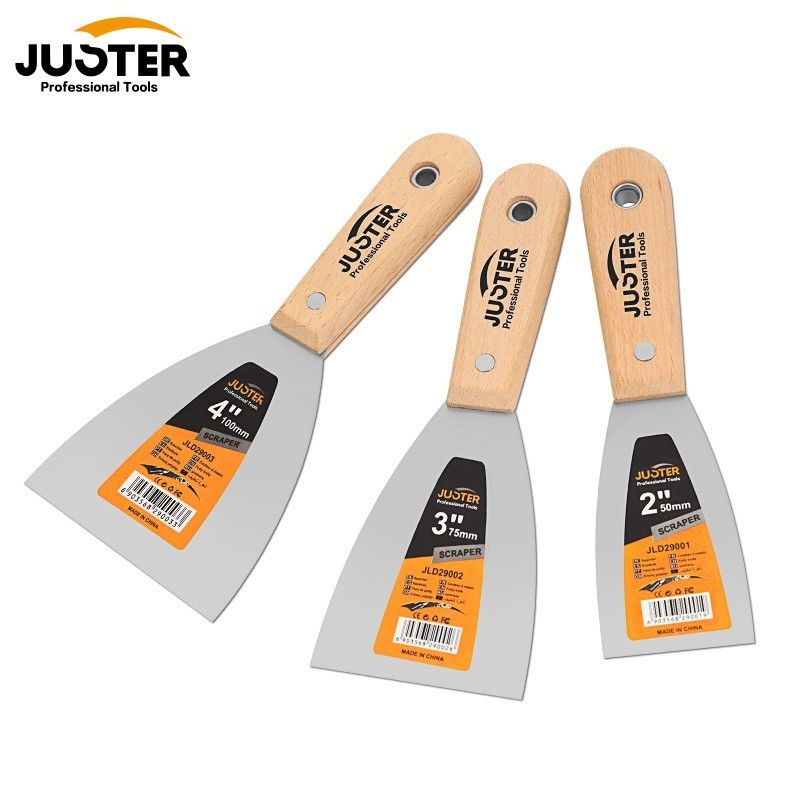 Juster Kapi Cat Gagang Kayu / Kapi Cat Stainless Steel  2" 3" 4" 1,5" Inch / Kapi Dempul / Plamir Sc