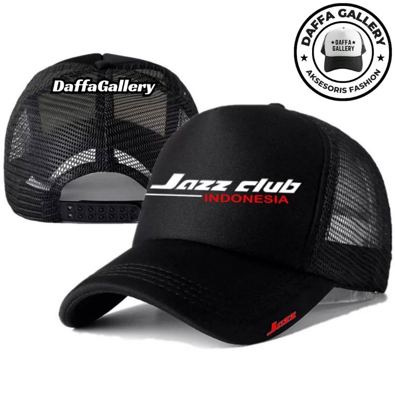 Daffaa Gallery Topi Trucker HONDA JAZZ - Topi Distro HONDA JAZZ Logo - Topi HONDA JAZZ Premium - Top